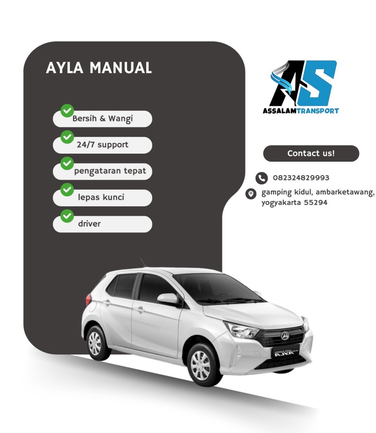 Daihatsu | Ayla Manual - sewa mobil Jogja